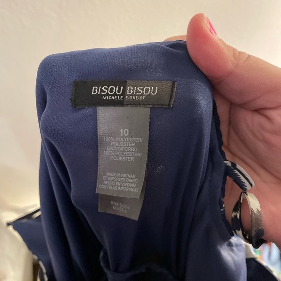 Bisou Bisou Chevron Pattern Maxi Dress size 10 - Picture 3 of 6